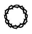 crown of thorns easter religious symbol vector image