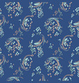 indigo blue abstract print texture pattern vector image