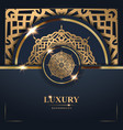 luxury golden mandala background free vector image vector image