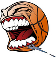 Screaming basketball Royalty Free Vector Image