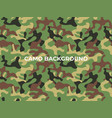 seamless pattern camo background camouflage vector image