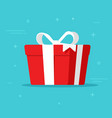 gift box isolated in flat vector image vector image