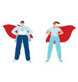 doctor super hero medic superhero fight pandemic vector image