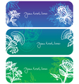flowers banners vector image vector image