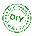 grunge green diy word abbreviation do vector image vector image