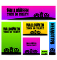 halloween banner vector image