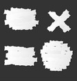 torn paper edge white forms vector image