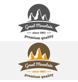 abstract mountain logo label emblem badge vector image vector image