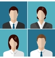 business people icons vector image vector image