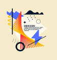 composition with geometric shapes abstract vector image
