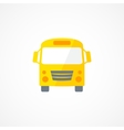 school bus icon vector image vector image