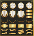 luxury gold and silver design elements collection vector image vector image