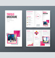 tri fold brochure design corporate business vector image