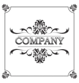 vintage ornate frame retro frame vector image