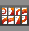 annual report brochure cover design layouts set vector image vector image