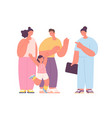 family doctor visit cute smiling people happy vector image