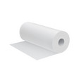 realistic white paper kitchen towel vector image vector image