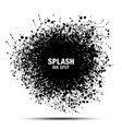 splash ink spot drops black background vector image
