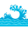 water splash theme image 6 vector image