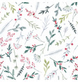 beautiful floral seamless pattern with cute vector image