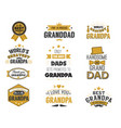 isolated grandfathers quotes on the white vector image vector image
