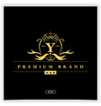 letter y golden logo premium elegant template eps vector image vector image