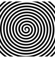 black white round abstract vortex hypnotic spiral vector image
