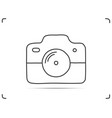 doodle camera icon vector image