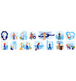 woman in profession set vector image vector image