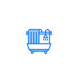 bathroom filled line icon linear style sign vector image vector image