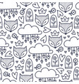 doodles pattern vector image