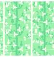 seamless pattern with trees and forest birds vector image vector image
