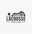 vintage seal badge lacrosse sport logo vector image vector image