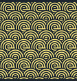 seamless luxury letter e pattern in black and gold vector image vector image