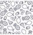 doodles pattern vector image