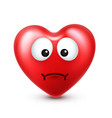 heart smiley emoji for valentines day vector image