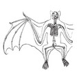 flying fox vintage vector image