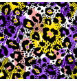 abstract geometric seamless pattern with animal vector image vector image