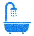 bath shower grainy texture icon vector image