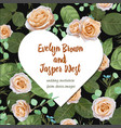 floral wedding invitation elegant invite card vector image vector image