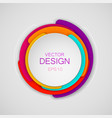 abstract colorful circle background for banner vector image