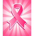 pink ribbon vector image vector image