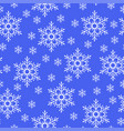 christmas snowflakes pattern seamless vector image vector image