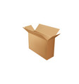 delivery empty box isolated paperboard container vector image