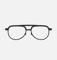 glasses icon isolated on white background vector image