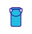 milk icon isolated contour symbol vector image