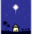 nativity scene vector image vector image