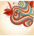 floral background decorative corner vector image vector image