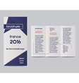 france 2016 football brochure flyer design layout vector image