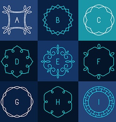 Line design elements Royalty Free Vector Image